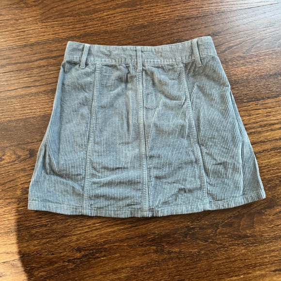 American Eagle Blue/Gray Corduroy Skirt - Picture 2 of 3